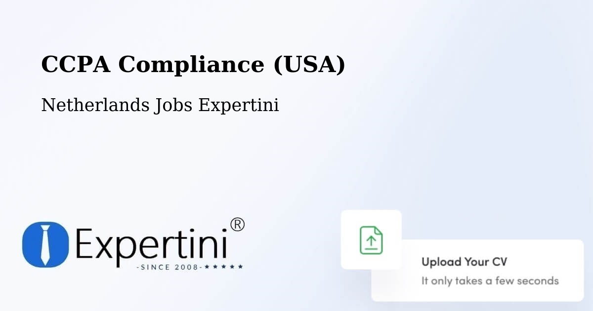 CCPA Privacy Rights & Compliance Notice – Appelscha - Netherlands Jobs Expertini