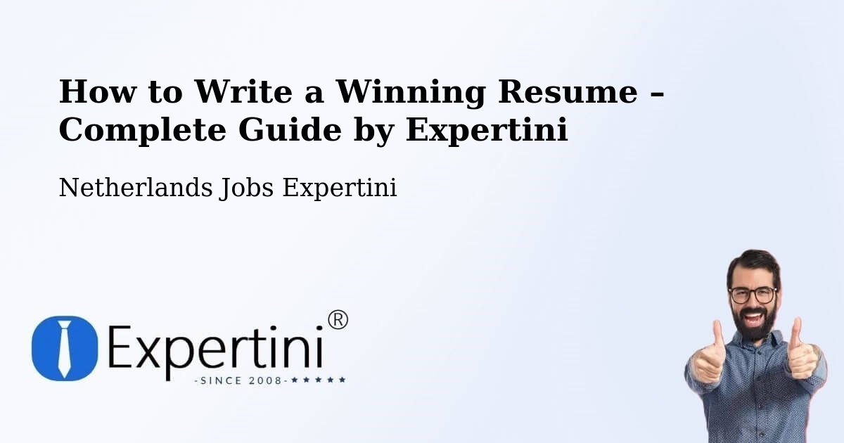 Resume Writing Guide for Job Seekers – Appelscha - Appelscha, Netherlands Jobs Expertini
